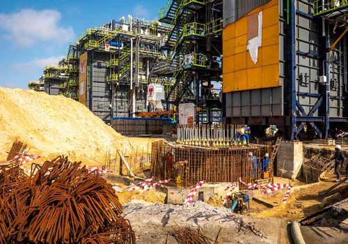 Placement-of-Rebar-Heat-Recovery-Steam-Generator-Stack